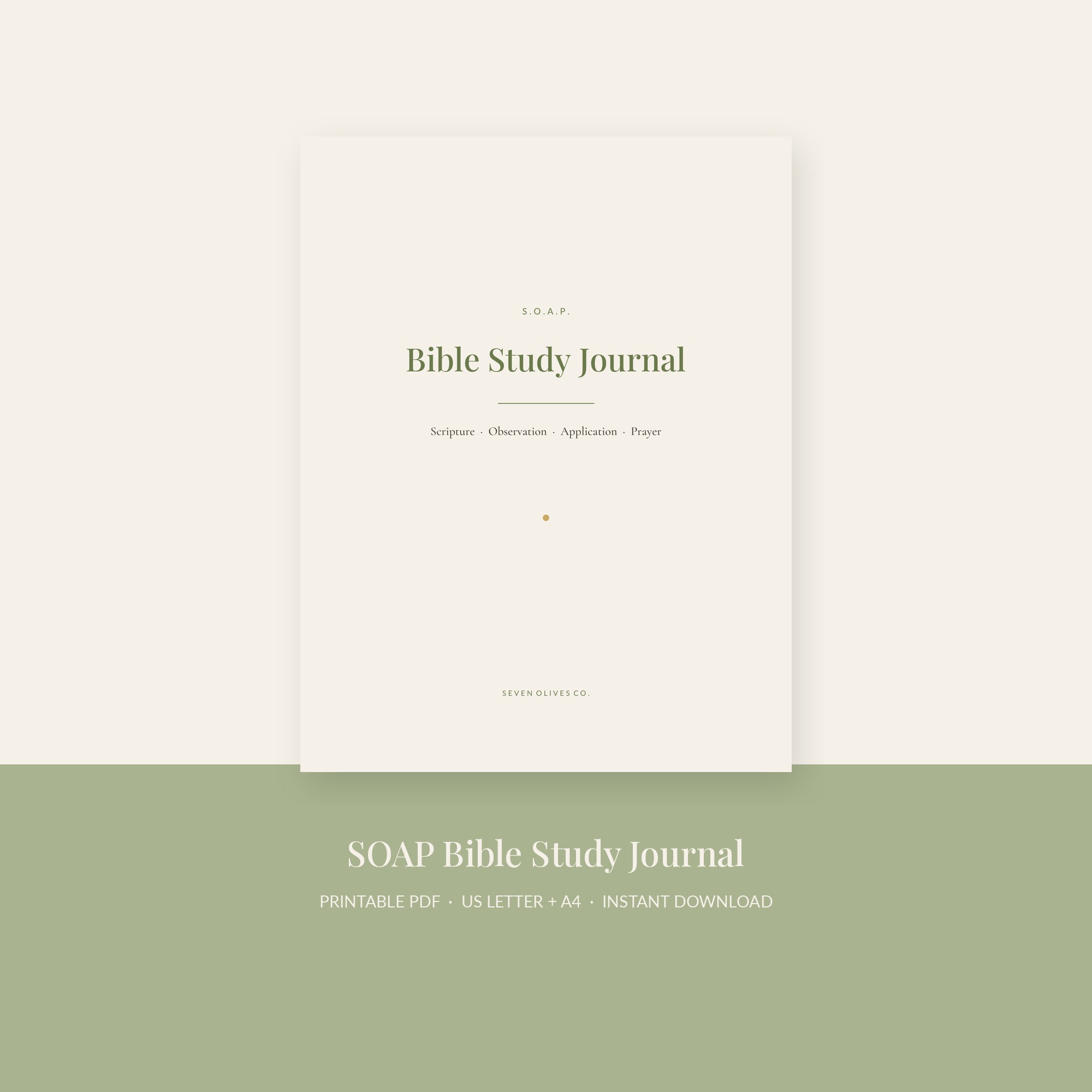SOAP Bible Study Journal