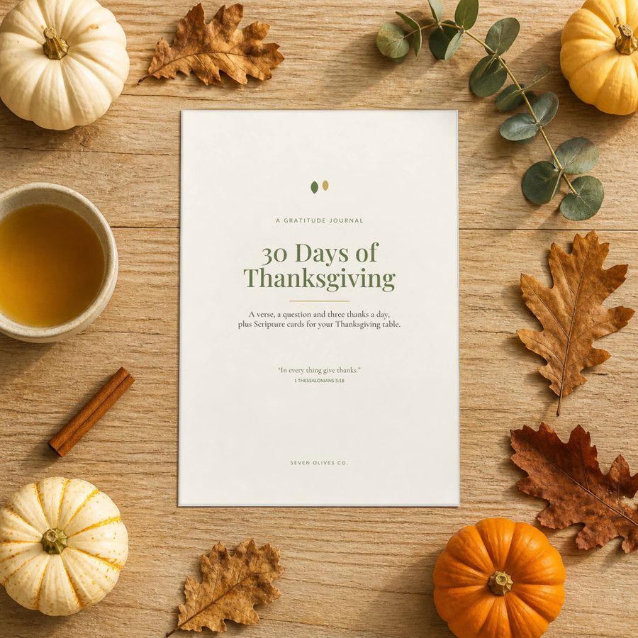 30 Days of Thanksgiving Gratitude Journal
