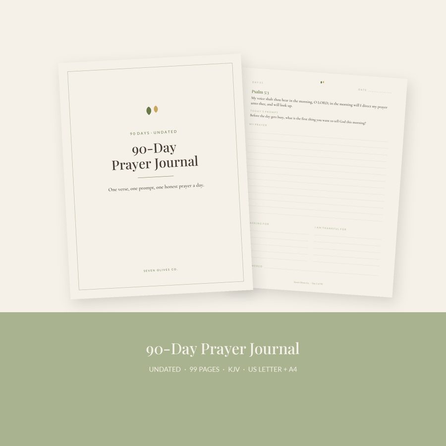 90-Day Prayer Journal printable, page preview 2
