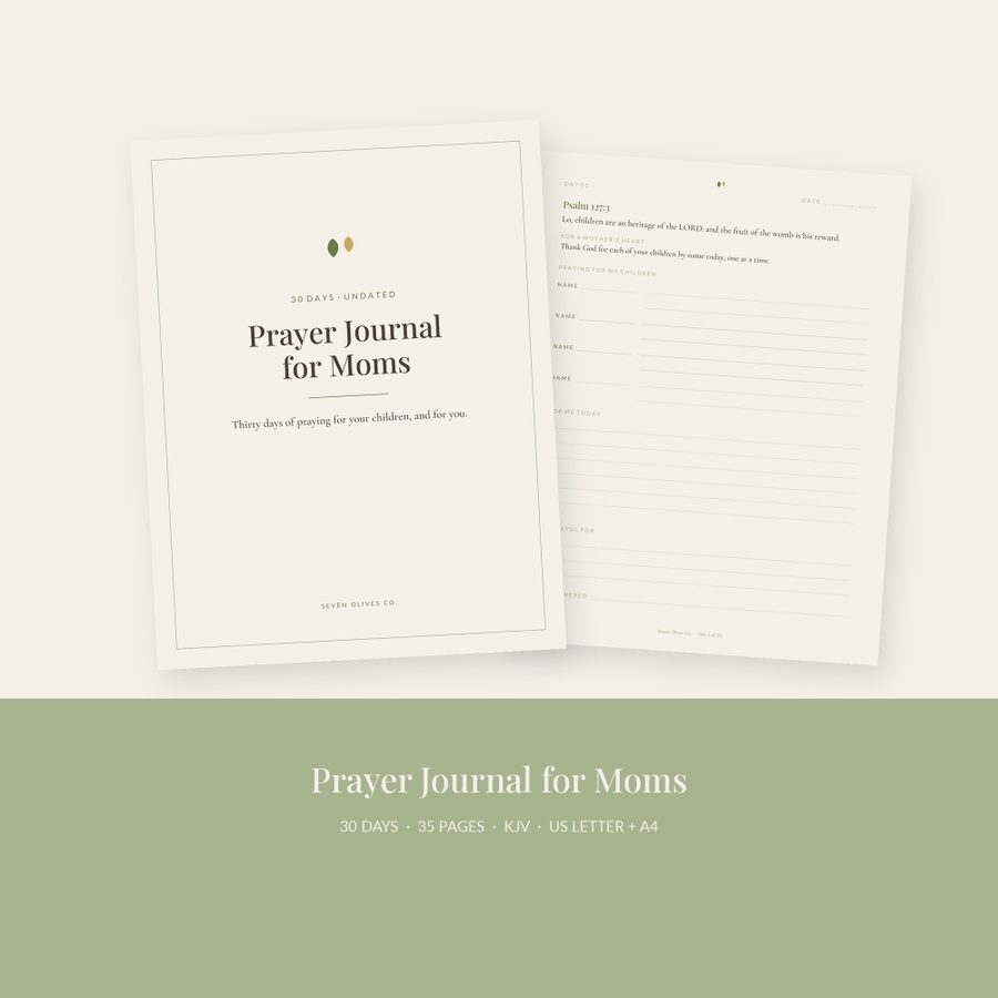 Prayer Journal for Moms printable, page preview 2