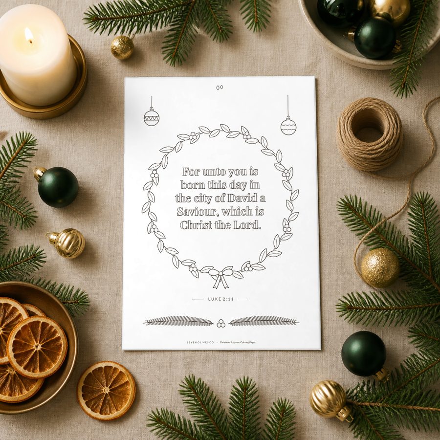 Christmas Scripture Coloring Pages printable, page preview 1